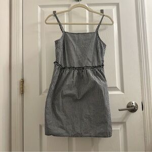 Urban Renewal Black and White Gingham Mini Dress
